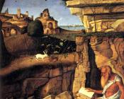 乔凡尼贝利尼 - Bellini Giovanni Saint Jerome reading